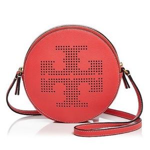 Tory Burch Perforated Logo Leather Crossbody